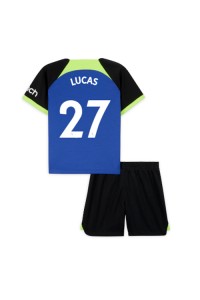 Tottenham Hotspur Lucas Moura #27 Babyklær Borte Fotballdrakt til barn 2022-23 Korte ermer (+ Korte bukser)